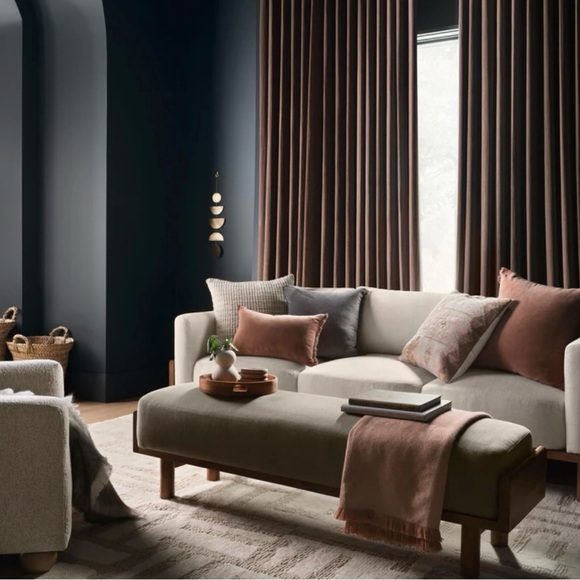 🆕The Citizenry NAVETA VELVET PILLOW Cocoa PILLOWCASE ONLY NWT - Picture 2 of 7